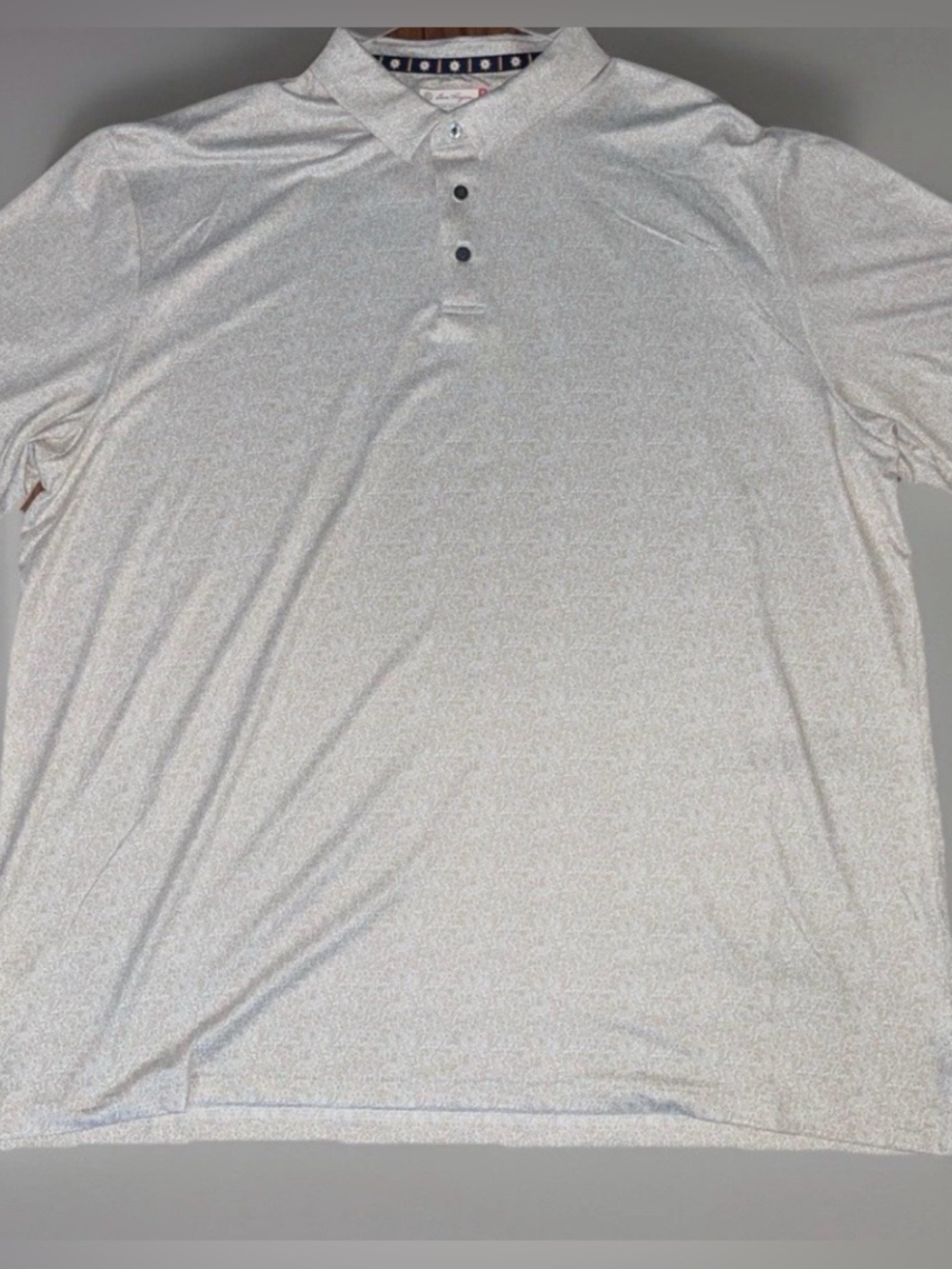 Ben Hogan Beige Floral Print Polo Shirt XXL